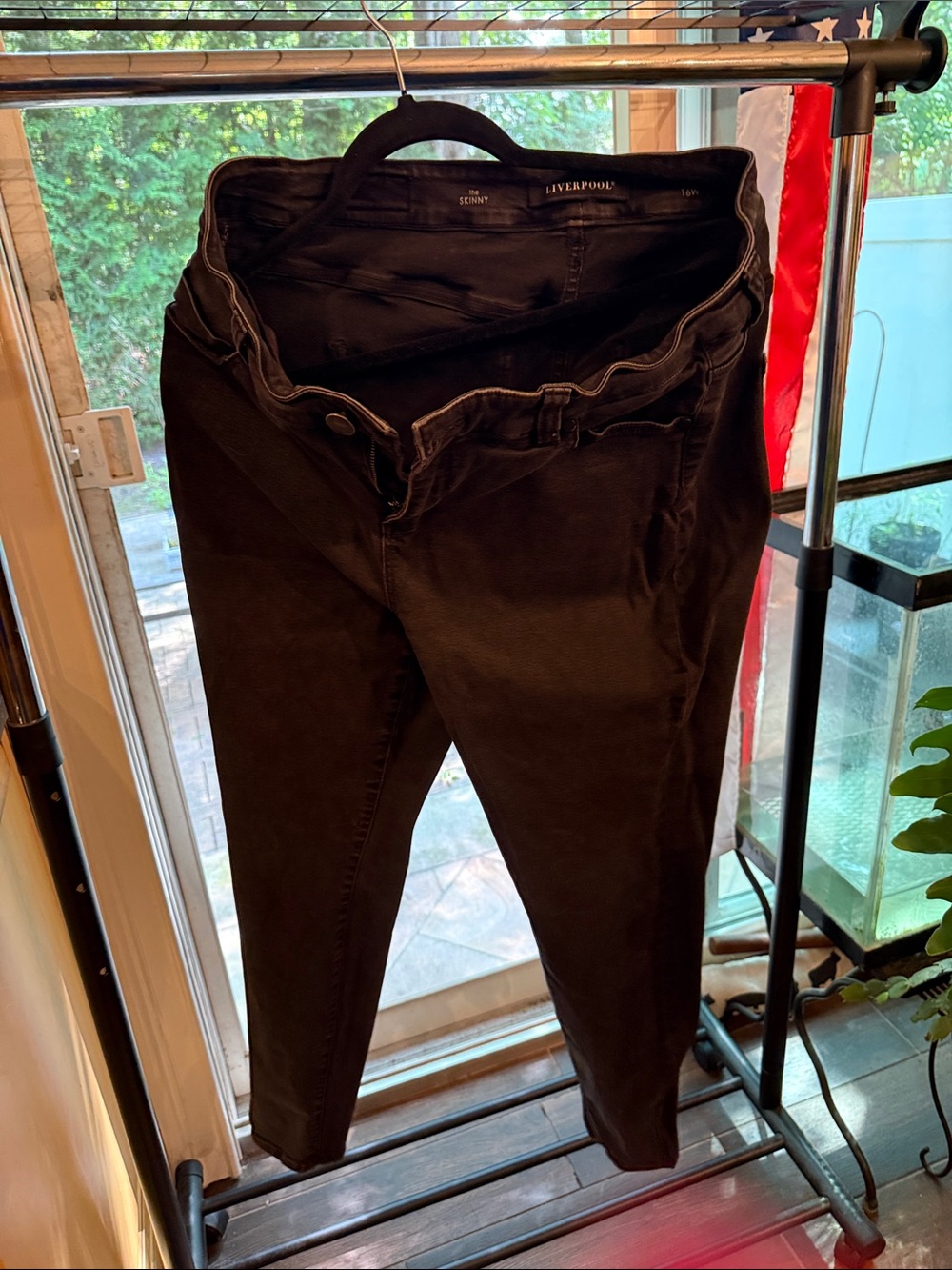 Liverpool 16w Skinny Grey/Black Womens Jeans.